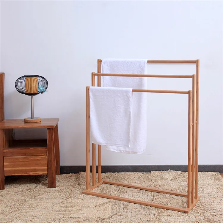 
classic design removable cheap custom bamboo ladder towel rack/towel shelf/stand hanger 