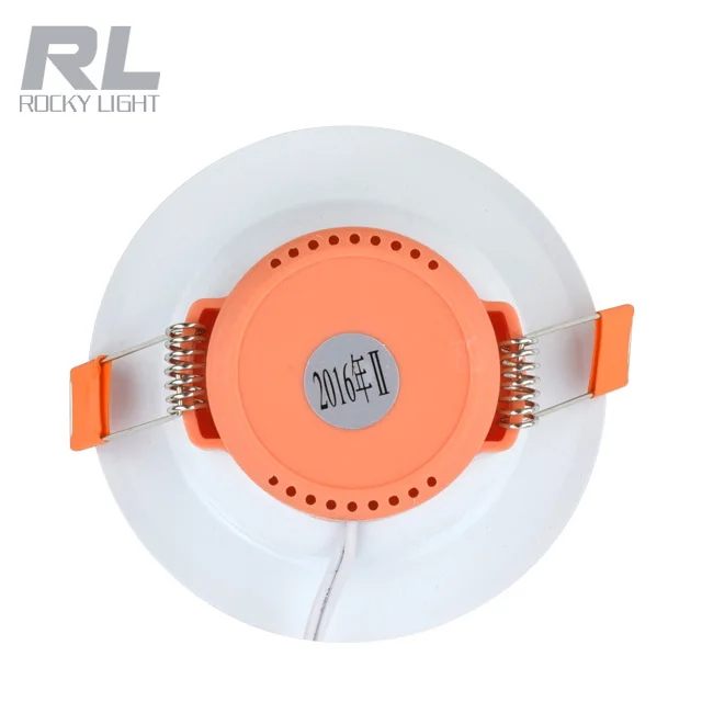
White+ Silver recessed Plastic integrated led downlight 