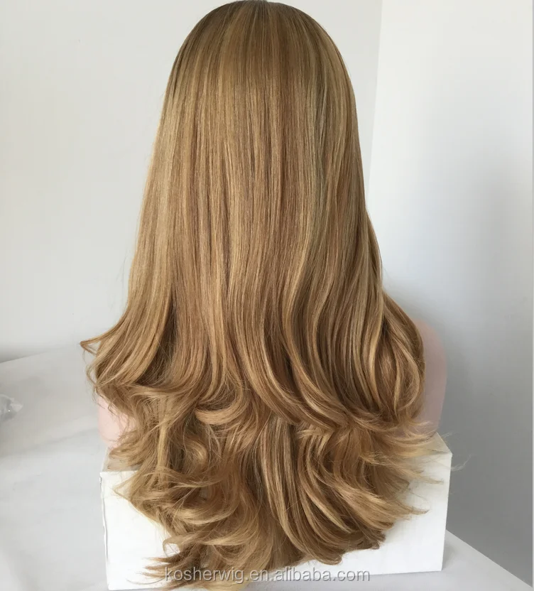 LX18  Certified Top Lace Wig Multidirectional  Skin Top virgin human  European hair Jewish Kosher wigs Manufactural