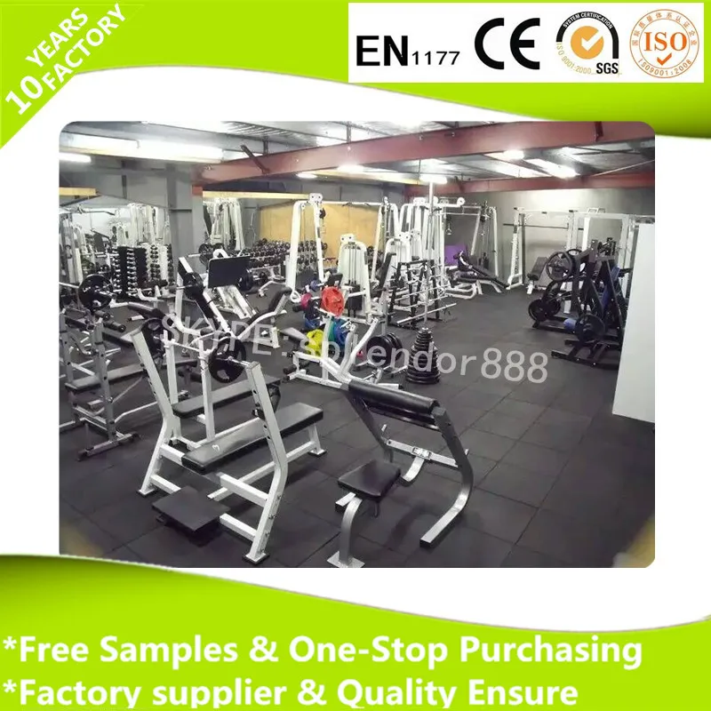 Chinese factory professional gym rubber flooring mats