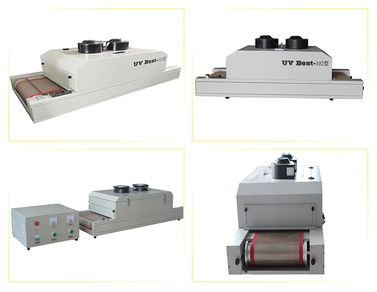 Заводская индивидуальная УФ-конвейерная сушильная машина 102 УФ-отверждающая машина для лаборатории