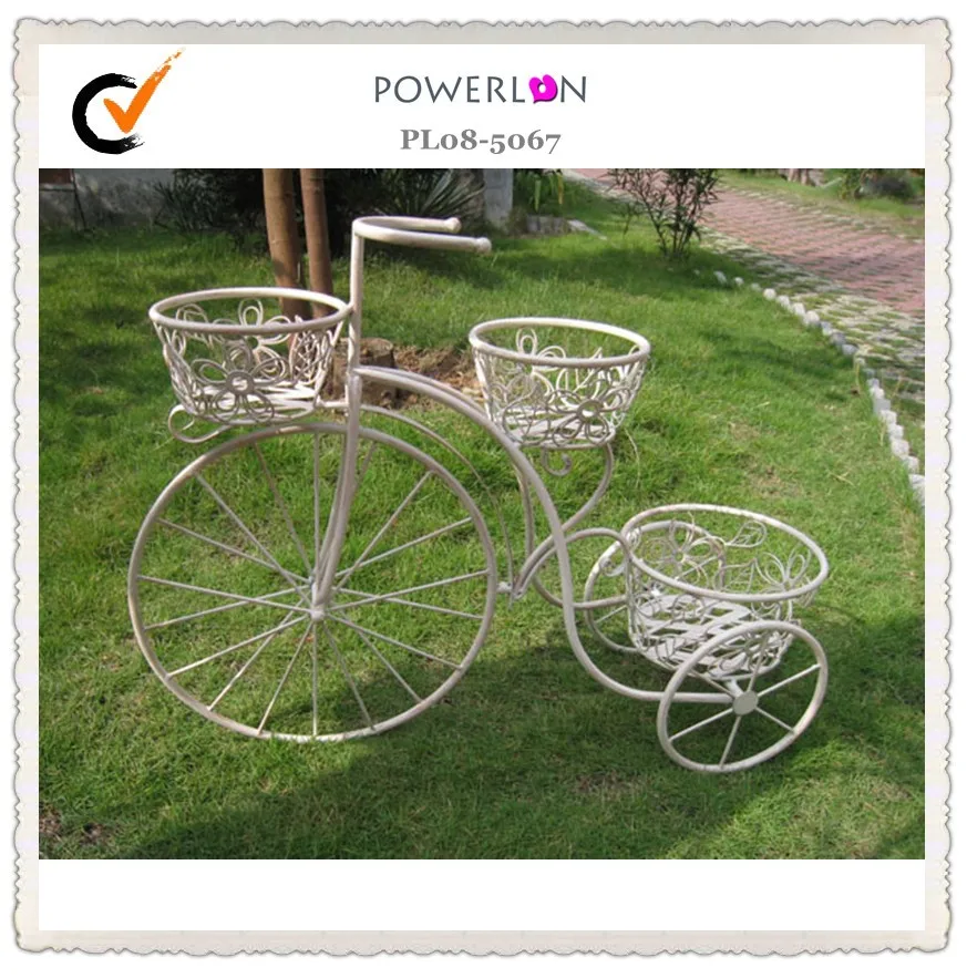 
Bicycle Planter Stands Outdoors Garden Decorative Pot Holder 