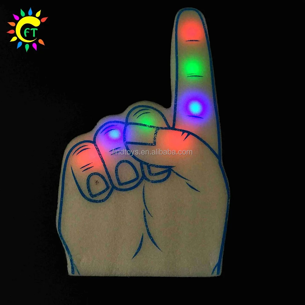 
Funny Fashion Glow LED Foam Finger 