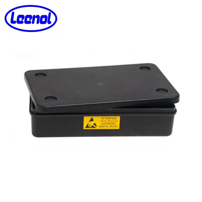 Black Conductive Box ESD Small Container Case With Lid