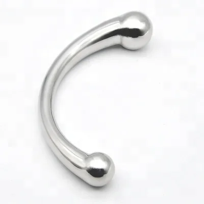 Массажная Палочка из нержавеющей стали для точки G, стимуляция пениса из чистого металла, Анальная пробка для стимуляции P-Spot, фаллоимитатор