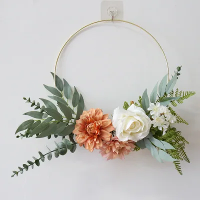 Front Door Decoration Artificial Fower Garland Wreath  for Christmas Decor Wedding Decoration Wreaths