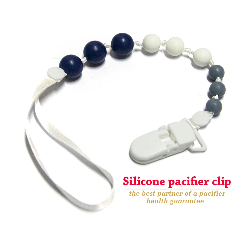 High Quality BPA Free Animal Shape Baby Rubber Pacifier Chain Silicone Animal Pacifier Holder