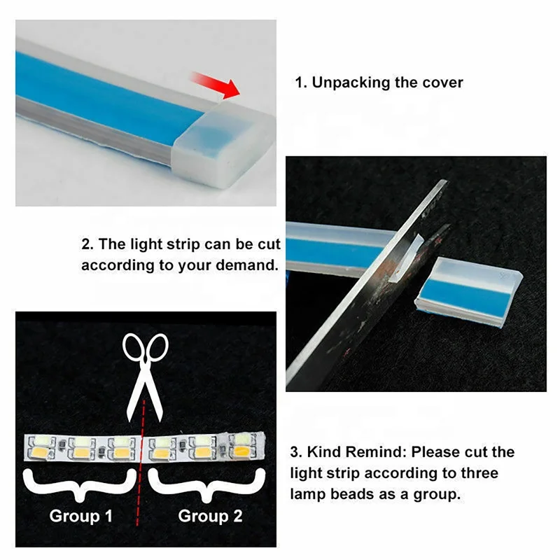 Universal 30cm 45cm 60cm DRL light soft article lamp flowing flexible LED strip LED daytime running light