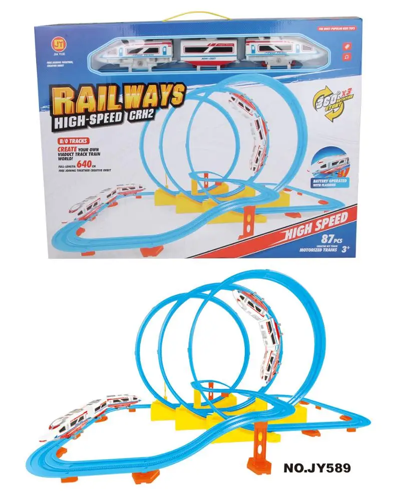 Best sale B/O high speed  2 in 1  railway train thomas   track toys for kids