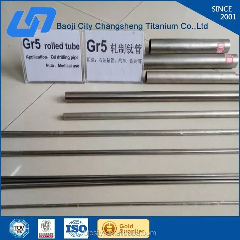 ASTM B861 BT 6 Толщина Стенки 1.0~1.2mm Титановый трубки Сделано в Китае