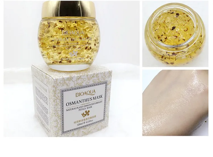 OEM BIOAQUA Gold Osmanthus Sleeping Face Mask Firming Moisturizing Rose Petal Mask