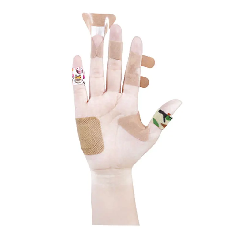 
 Пластырь на палец с клейкой лентой, медицинская упаковка, цветная эластичная лента для ран, повязка на голову  