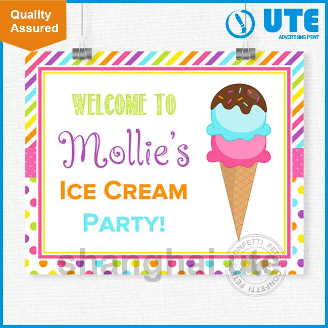 Wholesale ice cream sign board