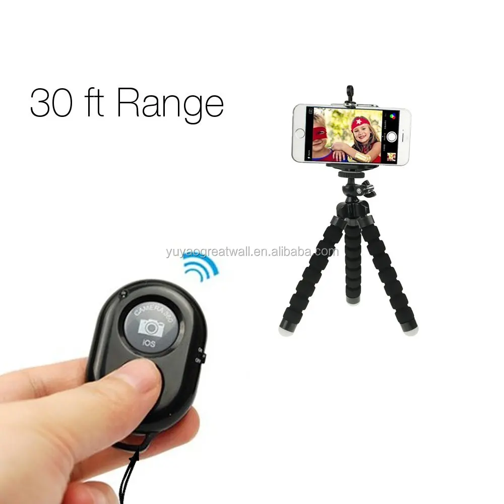 
Selfie Stick Bluetooth Remote Control Wireless Shutter for Smartphone Camera 