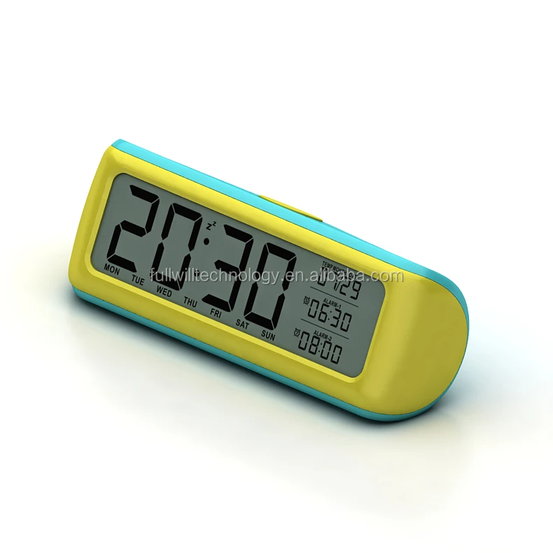 Private Mold ABS Kids Digital Alarm Clock with Backlight and Temperature