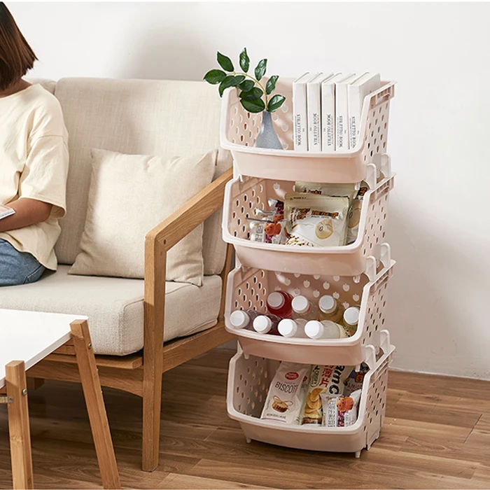 
Multifunctional plastic fruit vegetable storage basket 