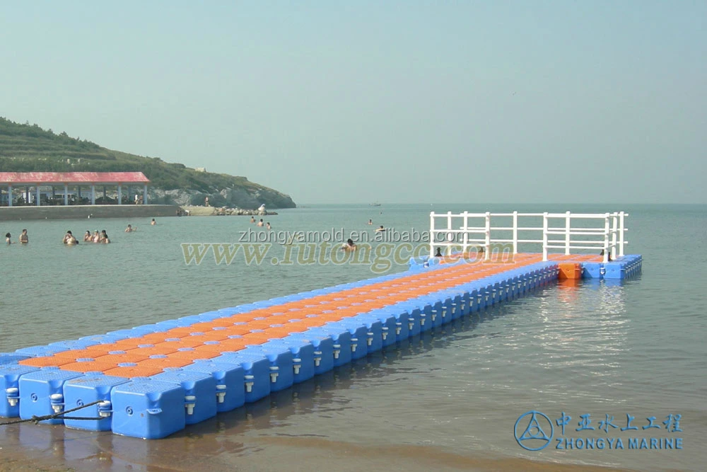 HDPE floating pontoon dock plastic boat jet ski jetty bridge walkway platform floats