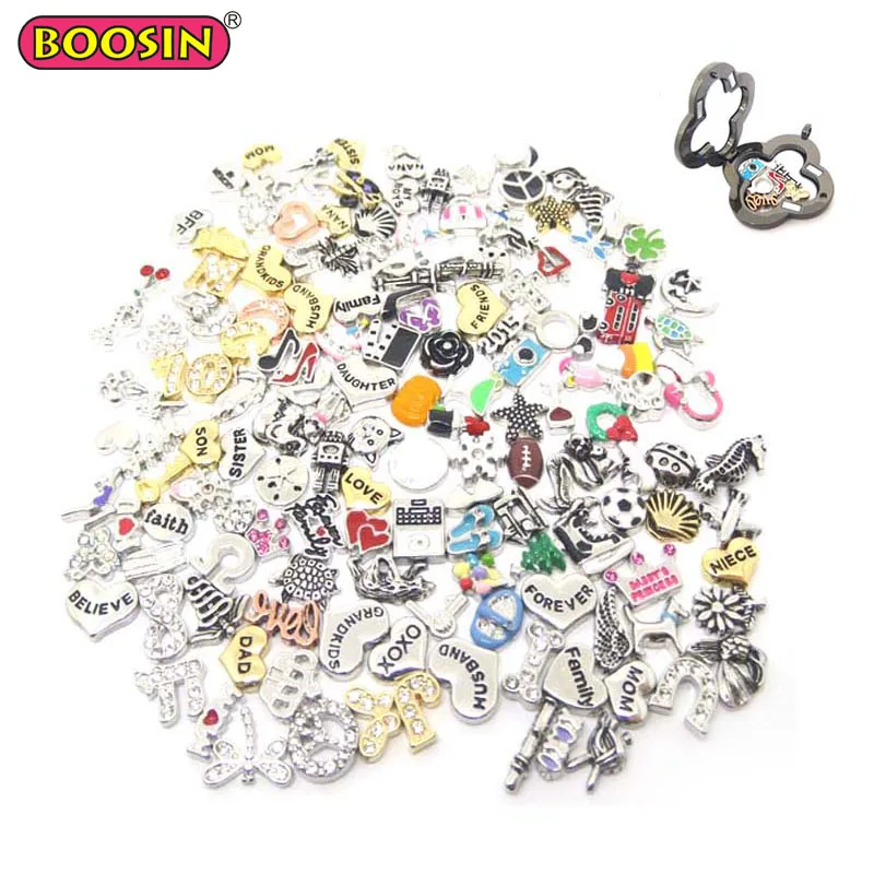 Сердце любовь животных Кристалл Сплав Смола Смешанная поплавок прелести стекла памяти медальоны оптовая продажа