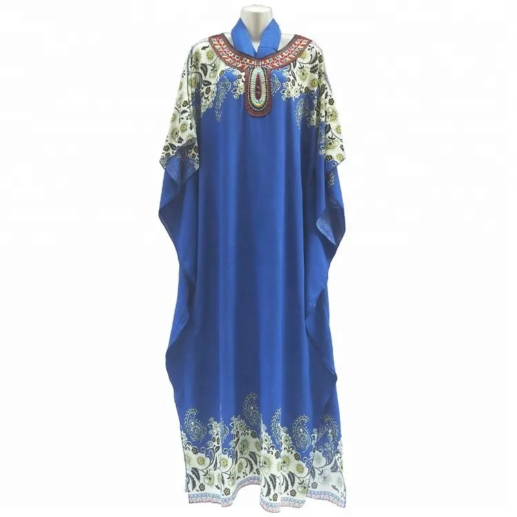 Eid 2022 New African Print Muslim Maix Women abaya for dubai