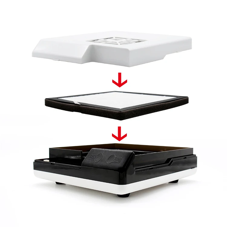 Professional mini nail desk dust collector for Nail Polishing Dust Collection