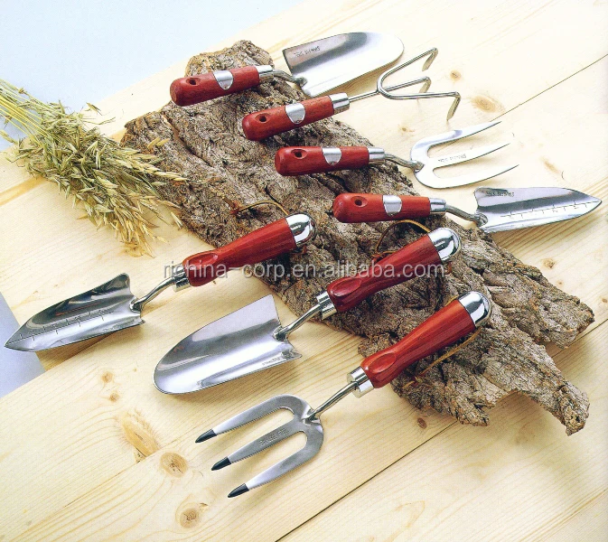 
Gardening Hand Trowel Tools with High Quality Stainless Steel Head ASH Wood Handle Garden Flower Tool Set 