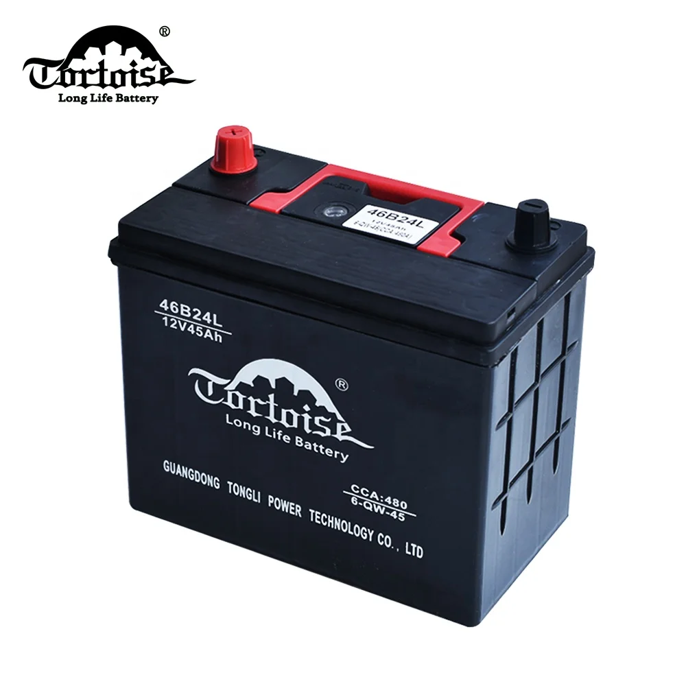 Guangzhou 12v45ah   lead acid battery mf car battery