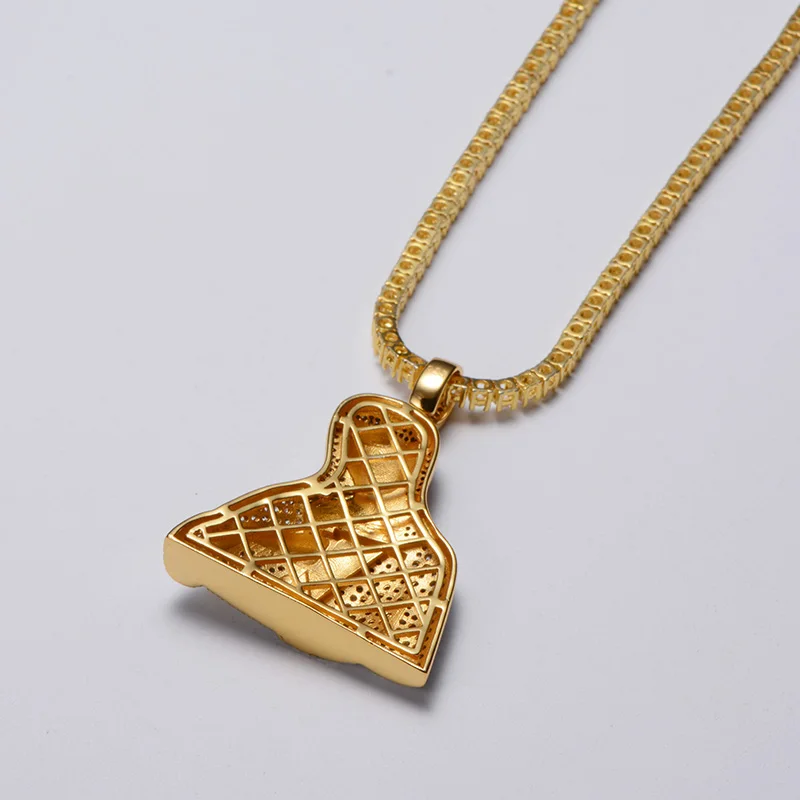 
High Quality Sterling Sliver Diamond Virgin Mary Pendant For Men 