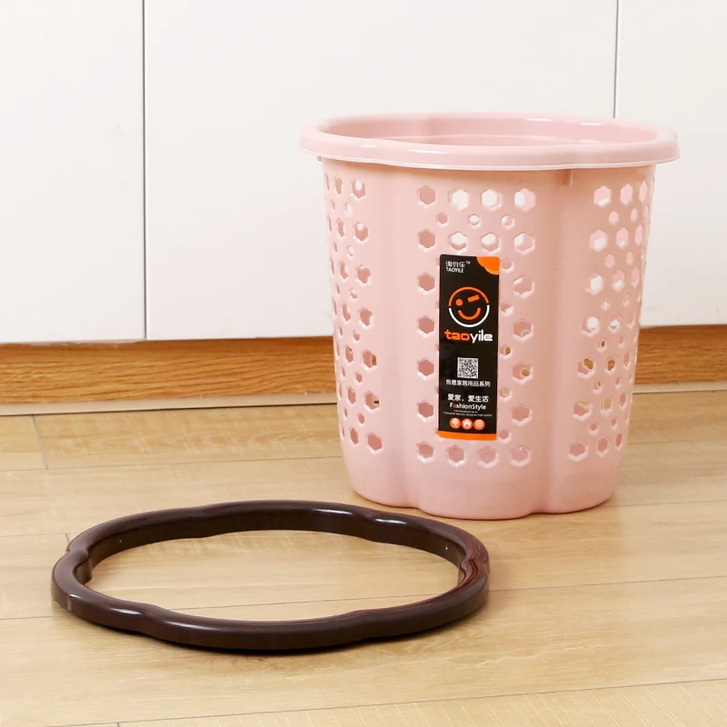 Cheap Plastic Waste Basket Office Hotel Paper Basket