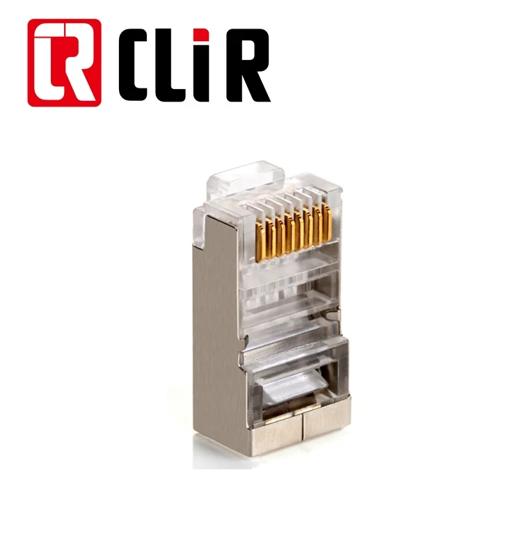 FTP Cat5e CAT6 RJ 45 Connector RJ45 For Stranded Solid network cable 8P8C Gold Plated RJ45 Jack Plug with UTP