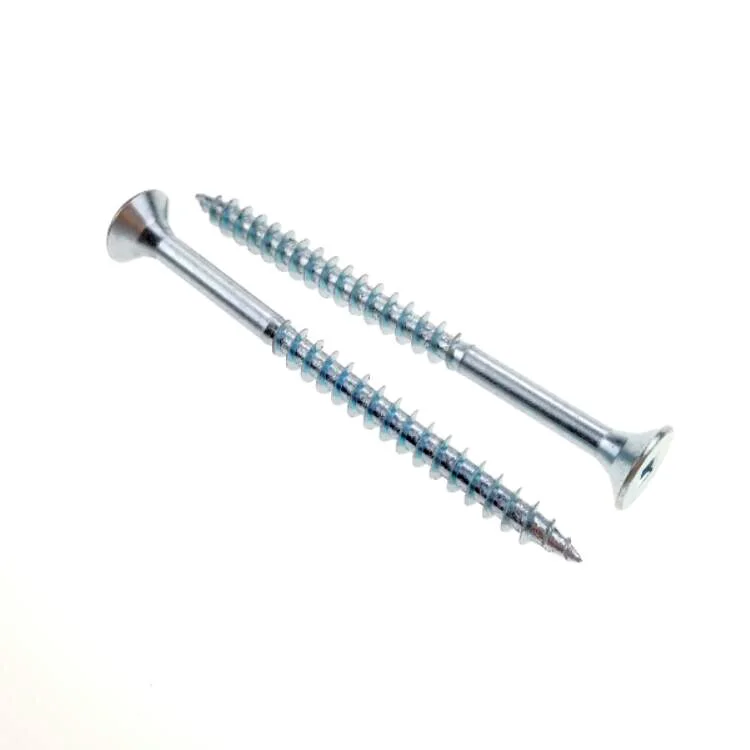 Square Drive Robertson Wood Screws Flat Head Steel Fastener Galvanized Twinfast Threads Screws 4.8 X 50