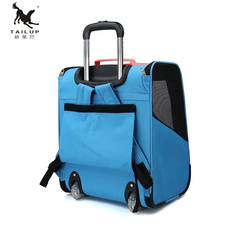 Airline Approved Pet Travel Rolling Backpack Carrier for dogs