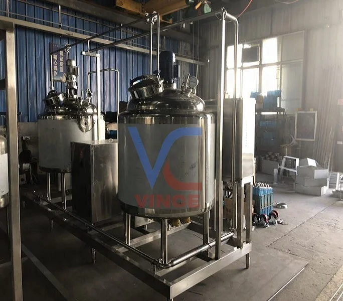 300L Milk Yogurt machine line Installed In 20Ft Container