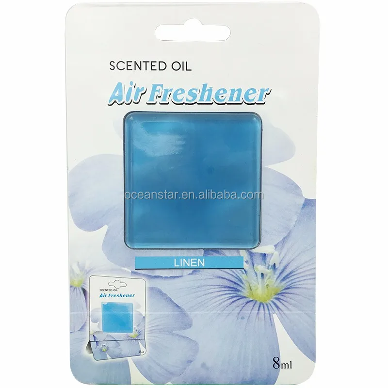 8ml square car membrane perfume refill/ car vent clip scent membrane air freshener