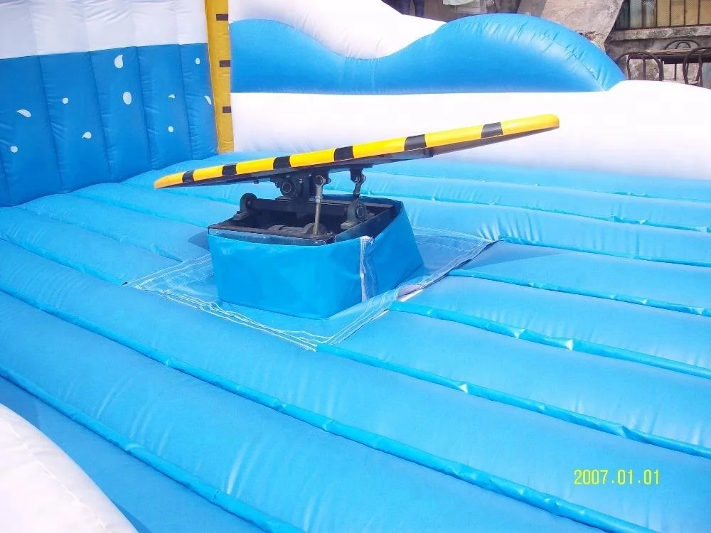 Hot Sale 3 Speed Funny Surf Simulator Wave Bed Electric Mechanical Surfboard With Inflatable Mat