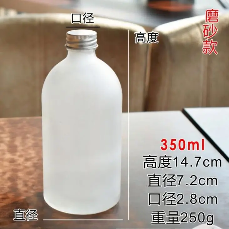 Rectangle 300Ml Drinking Glass Perfume Spray Bottle For Milk And Juice