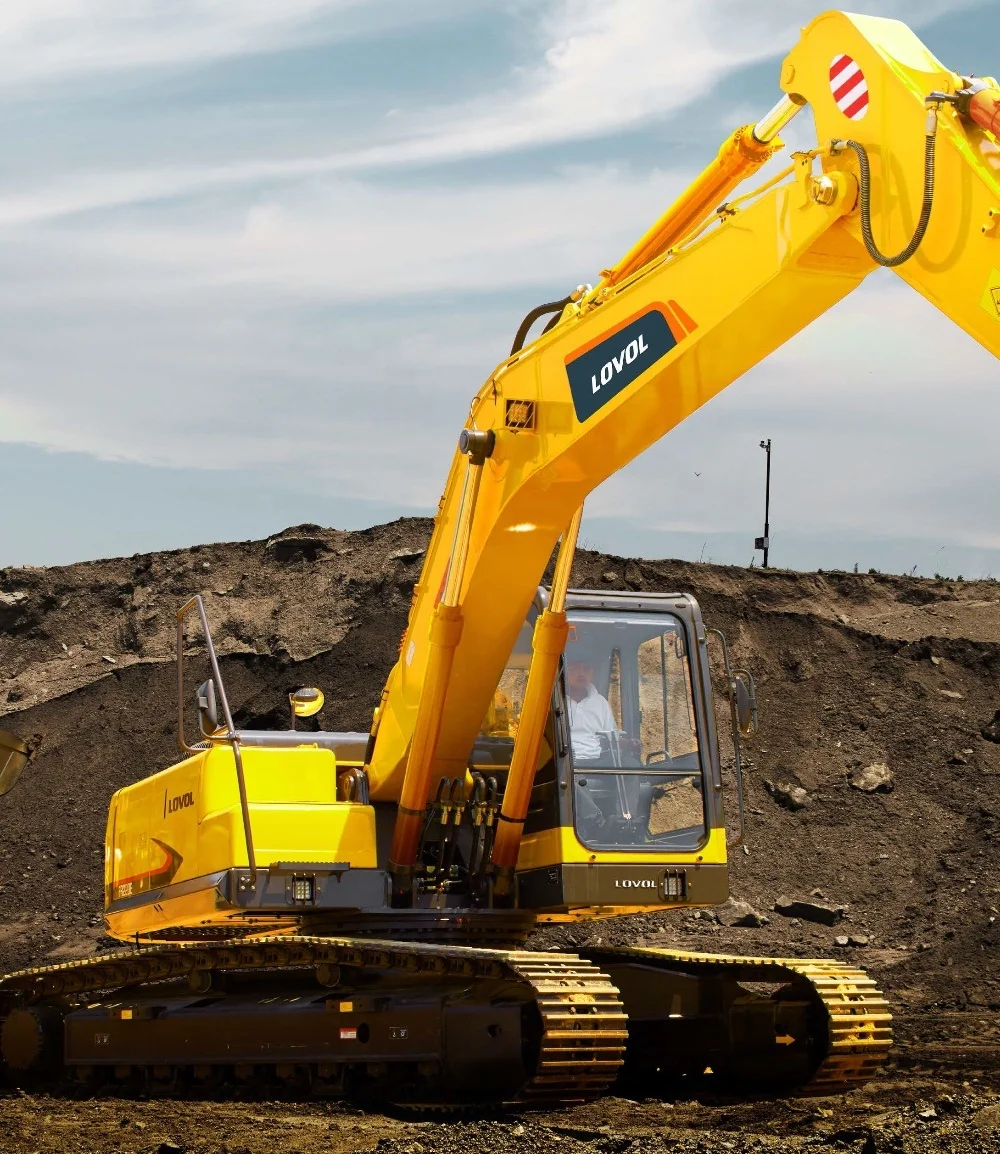 
ISUZU Engine 1.2CBM Bucket 25 ton Medium Crawler Excavator LOVOL New Hydraulic Digger FR260D 