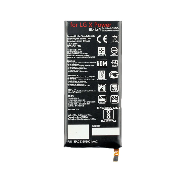 Manufacturer Original Cell Phone Battery BL-T24 BL-T30 for LG X Power 2 Skin Screen Replacement