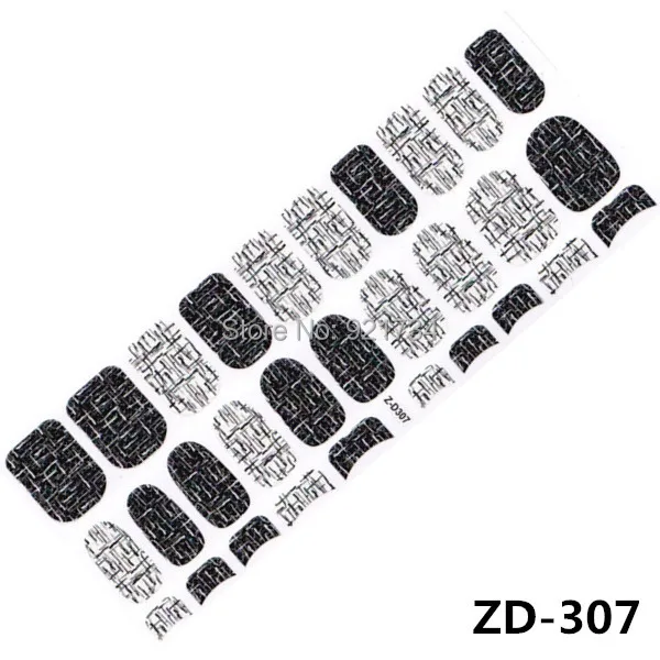 2015 ZD307 1 sheetsfashion rose mds series 3d wrap nail art polish stickers 30 strips each