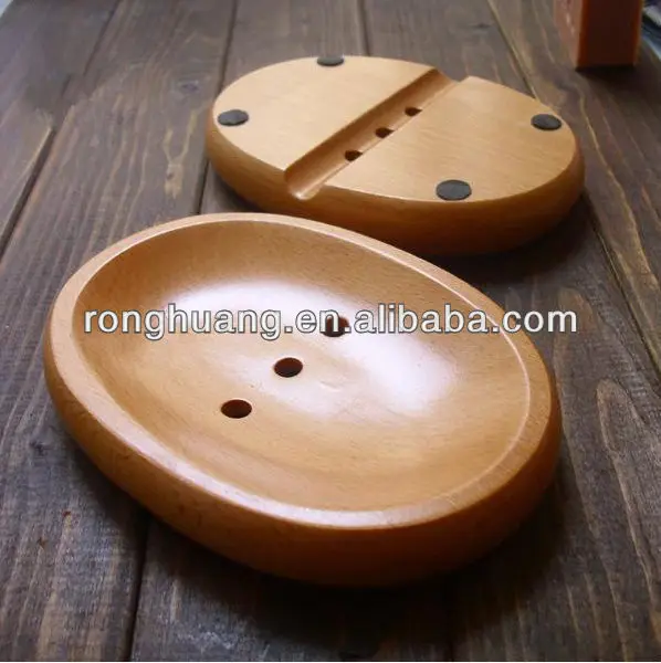Wooden soap dish