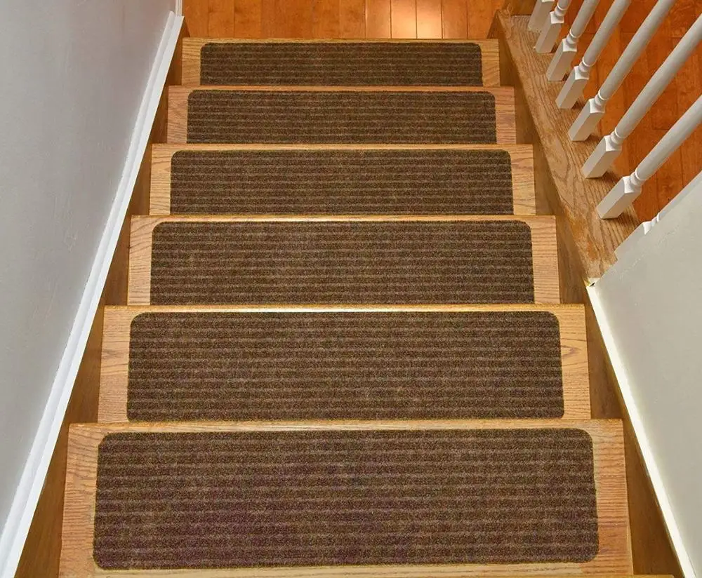 Rib Anti Non Skid Slip Resistant Indoor Rugs Mats Carpet Stair Treads For Wood Stairs