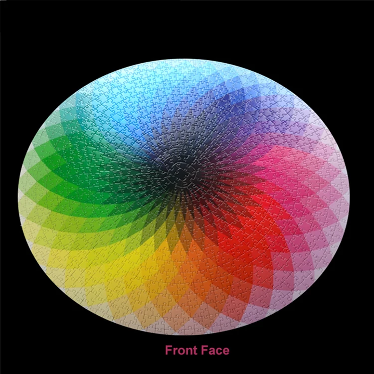 2018 Kids Toys Rainbow Round Puzzle 1000 Pieces Games Paper Jigsaw form Puzzle Factory