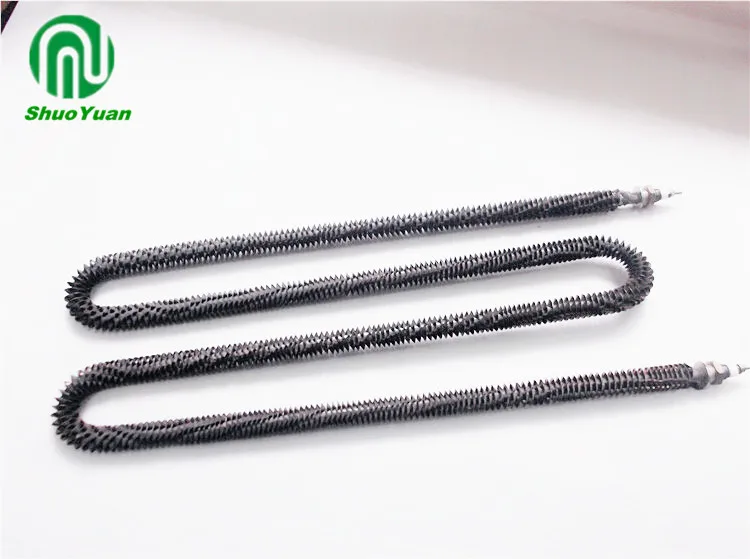 air flow finned resistance heating heater elements used in the load bank  straight tubular heater