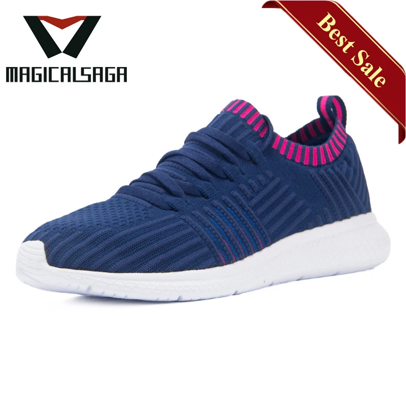 Hot selling men sneaker 3d knit slip on shoe upper material