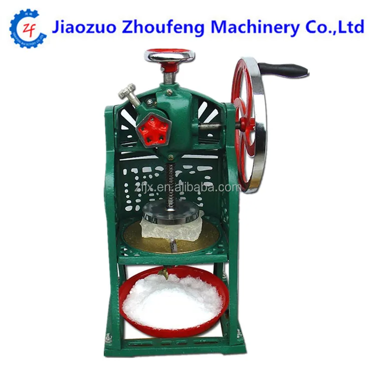 Commercial manual ice crusher and shaver machine snow cone maker