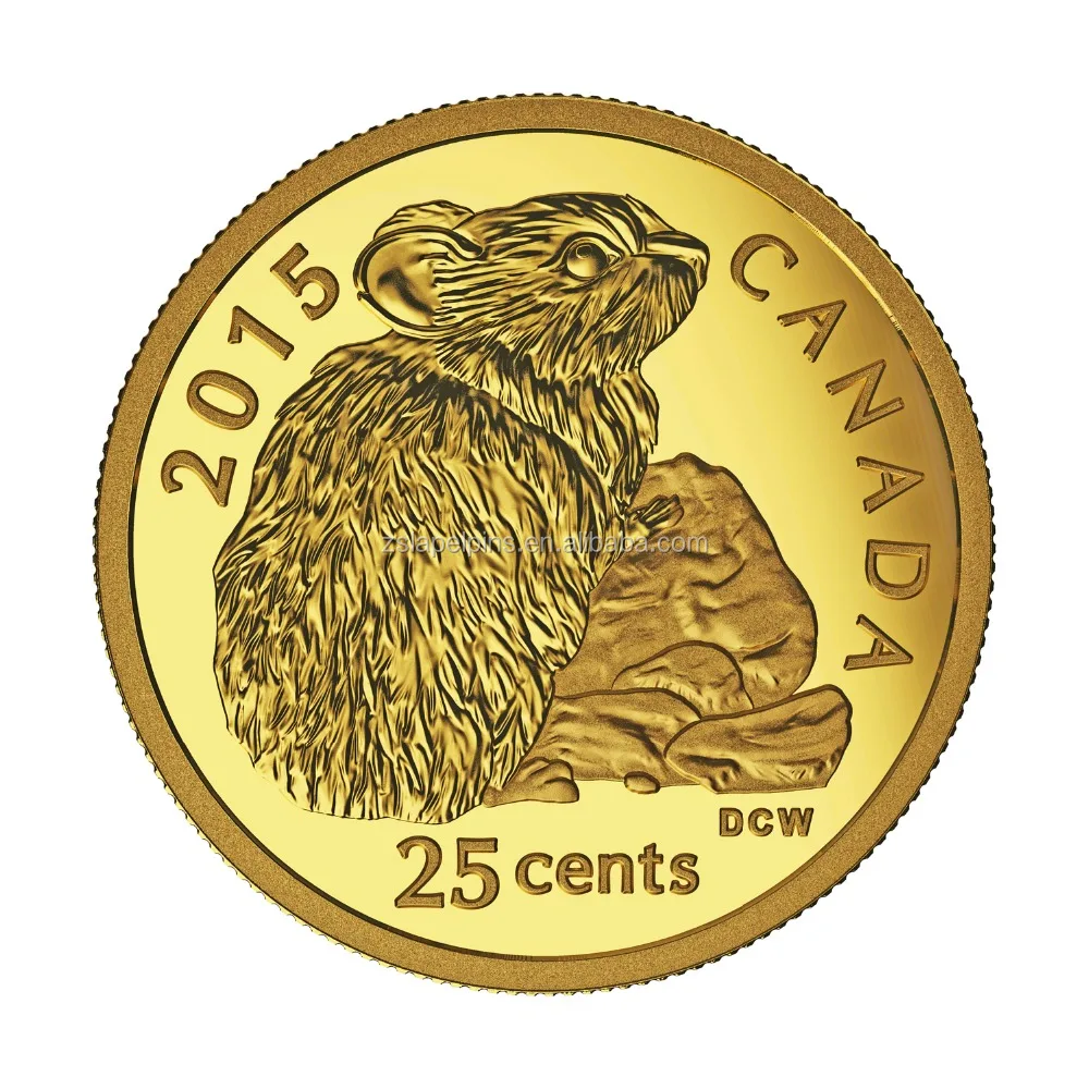 
3D high quality gold coin rabbit challenge coin 