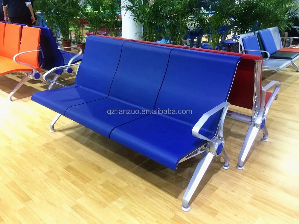 Три места литой полиуретановый пенополиуретан общественное кресло