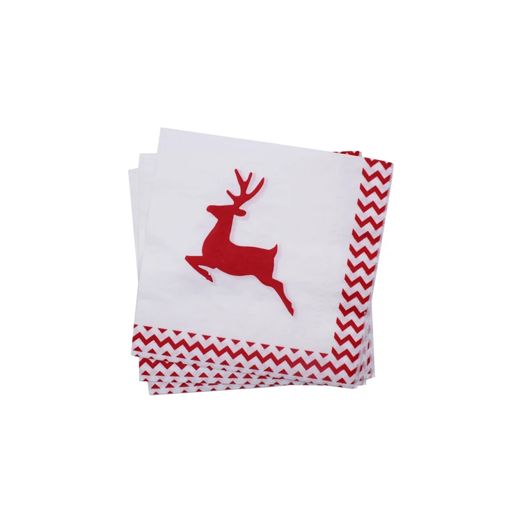 Christmas pattern  party city eco-friendly paper napkins,decorative colorful decoupage paper napkin for decoration