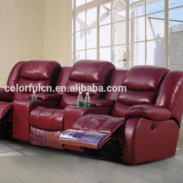 Popular Electronic Control VIP Home Recliner sofa /Malaysia Leather Sofa LS627
