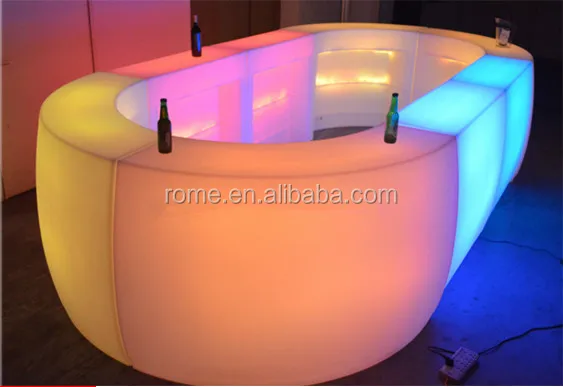 Rechargeable LED Furniture Beach Event Club Outdoor Bar Counter