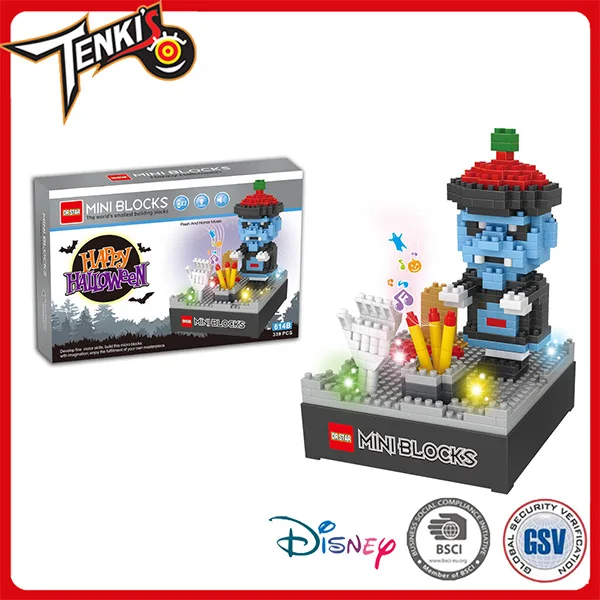 Halloween funny decoration intellect toys mini building blocks for kids